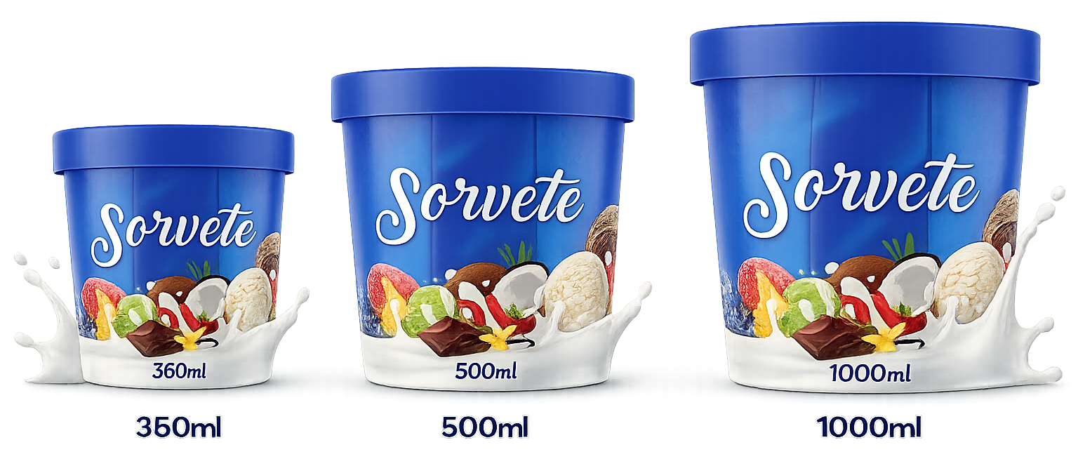 Potes Linha Sorvete